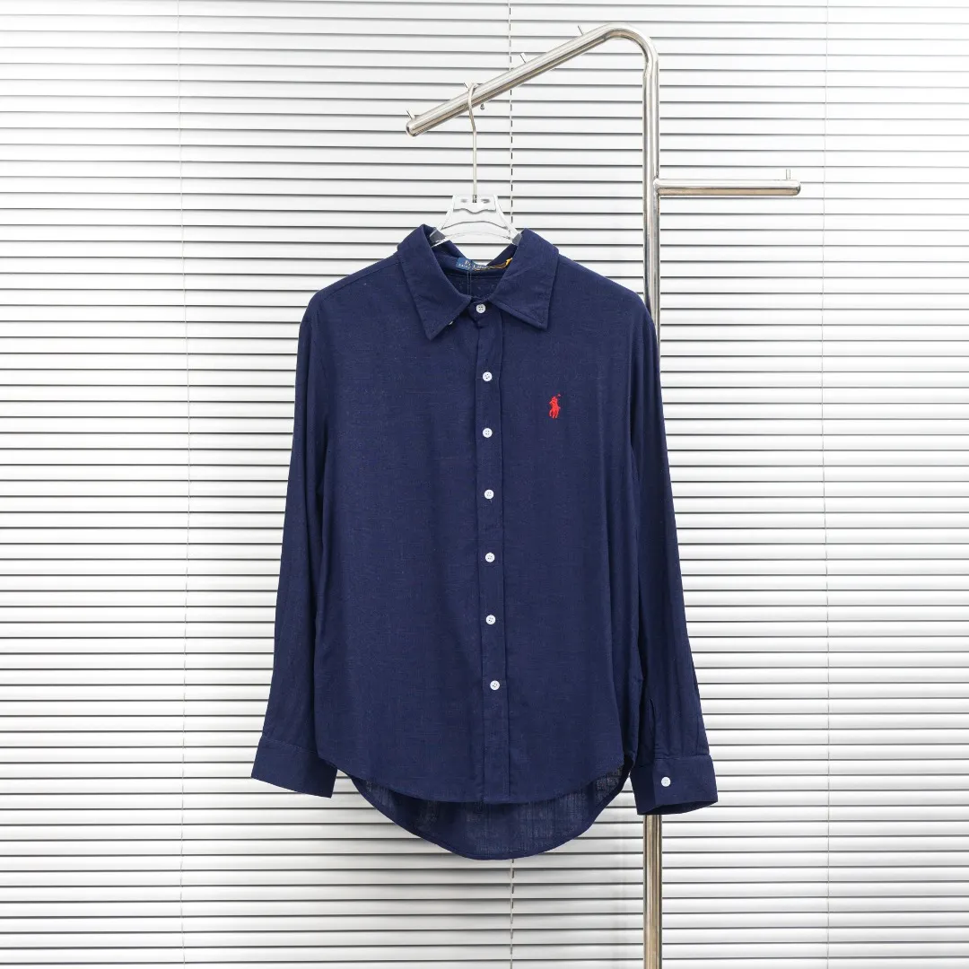 P280 top version (different currencies) You can scan the code to enter the official website Style: Ralph Lauren POLO linen old money style embroidered long shirt POLO Color: Picture color Size: S-L Fabric: Linen Accessories: A full set of customized accessories No gender distinction, the same style for men and women